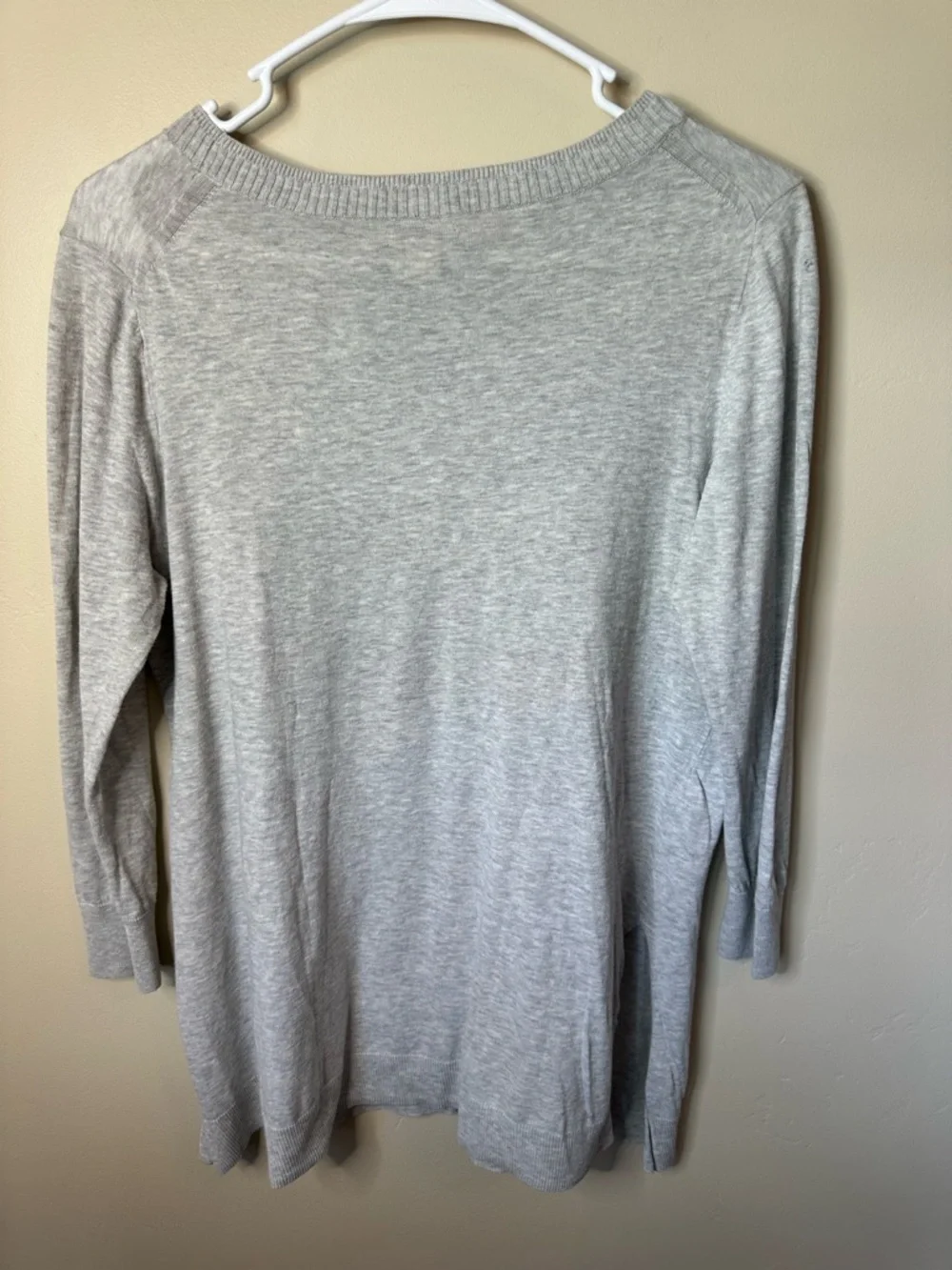 J.Crew Small Lightweight Gray Scoop Neck Sweater • Soft Knit